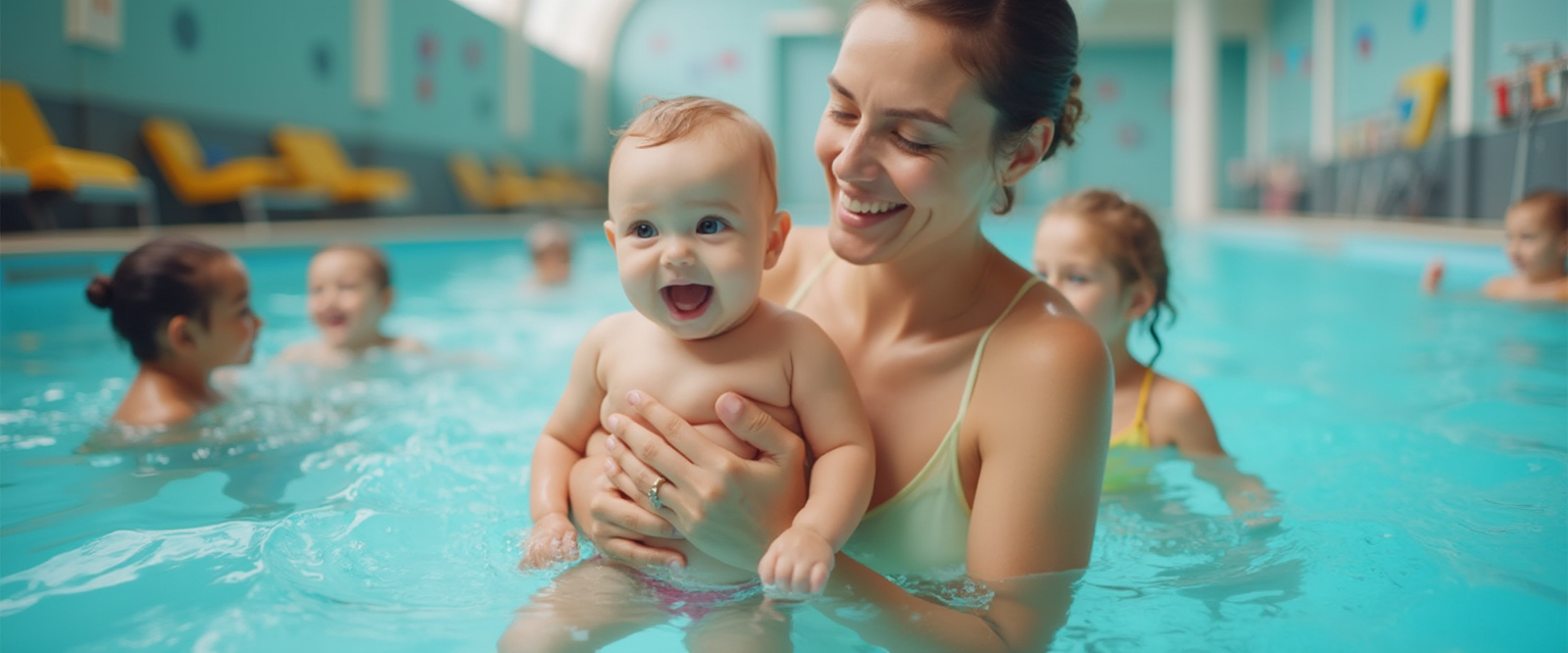 Recording swimming lesson progress in baby and toddler swimming
