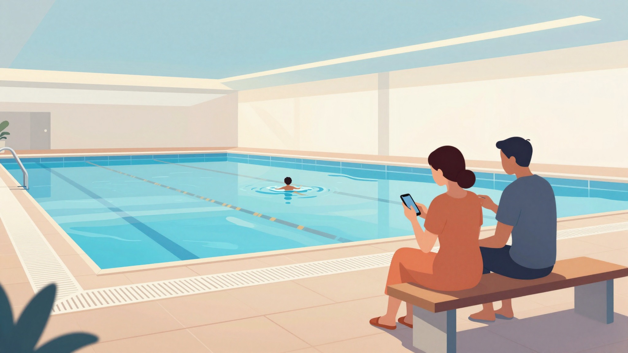 Ouders volgen zwemlesvoortgang via app aan de badrand