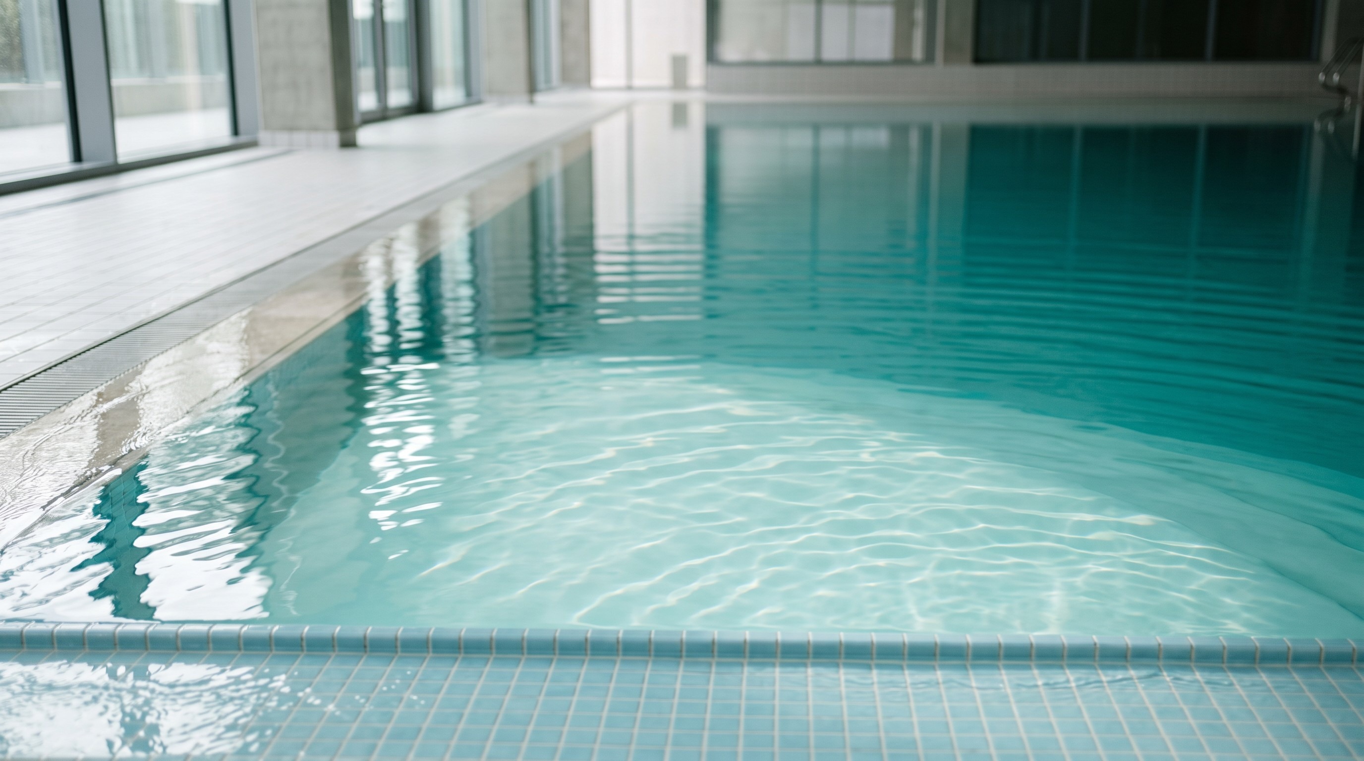 Rustig wateroppervlak in een binnenbad
