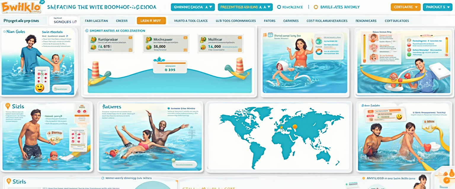 Tracking swimming lesson exercises during holidays